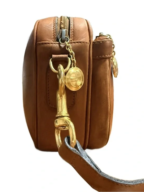 Gucci Leather Crossbody Bag with Sherry Web and Leather Strap - Picture 5 of 16